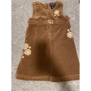 Brown Floral Kids Dress by Place